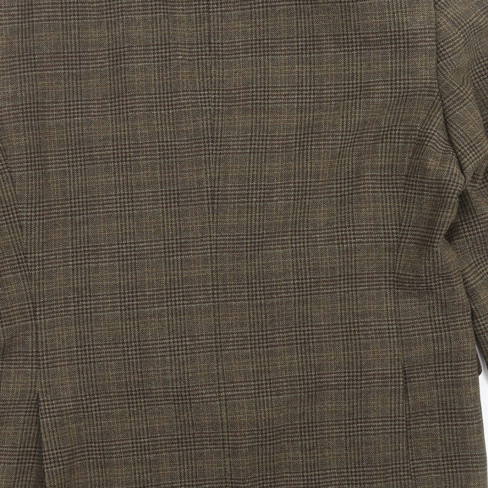 dunhill Mens Green Houndstooth  Jacket Suit Jacket Size 44