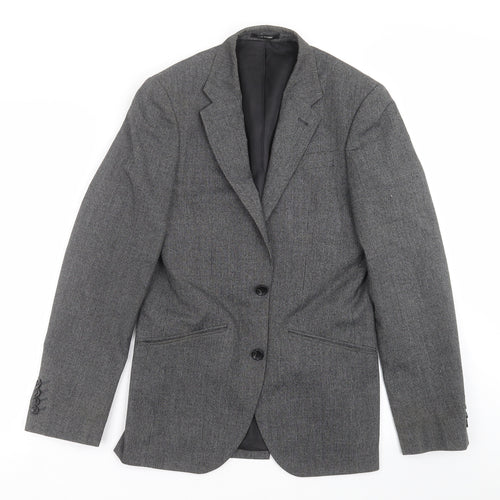Cedar Wood State Mens Grey   Jacket Suit Jacket Size 34