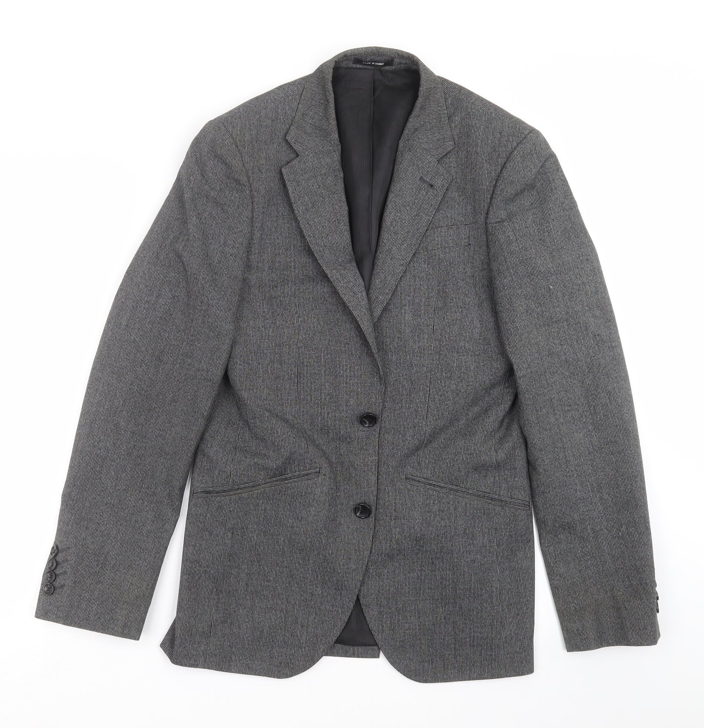 Cedar Wood State Mens Grey   Jacket Suit Jacket Size 34