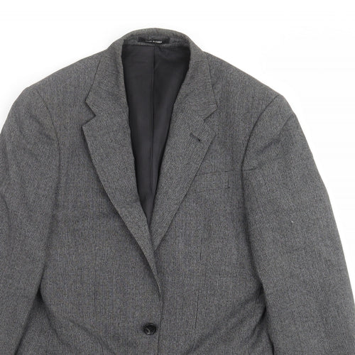 Cedar Wood State Mens Grey   Jacket Suit Jacket Size 34