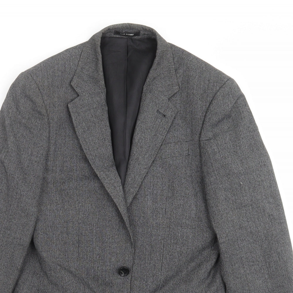 Cedar Wood State Mens Grey   Jacket Suit Jacket Size 34