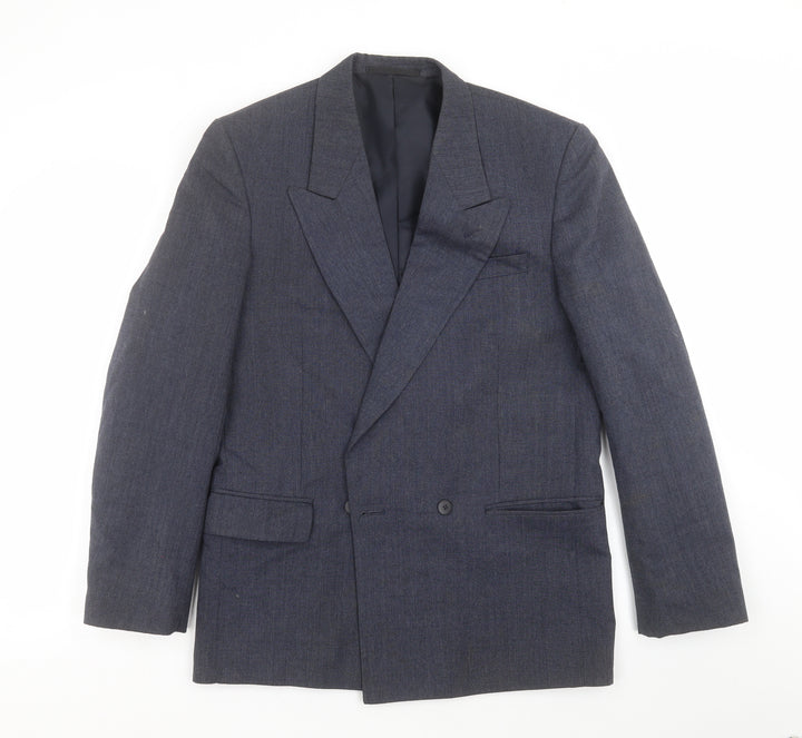 Classic Mens Blue Jacket Suit Jacket Size 38