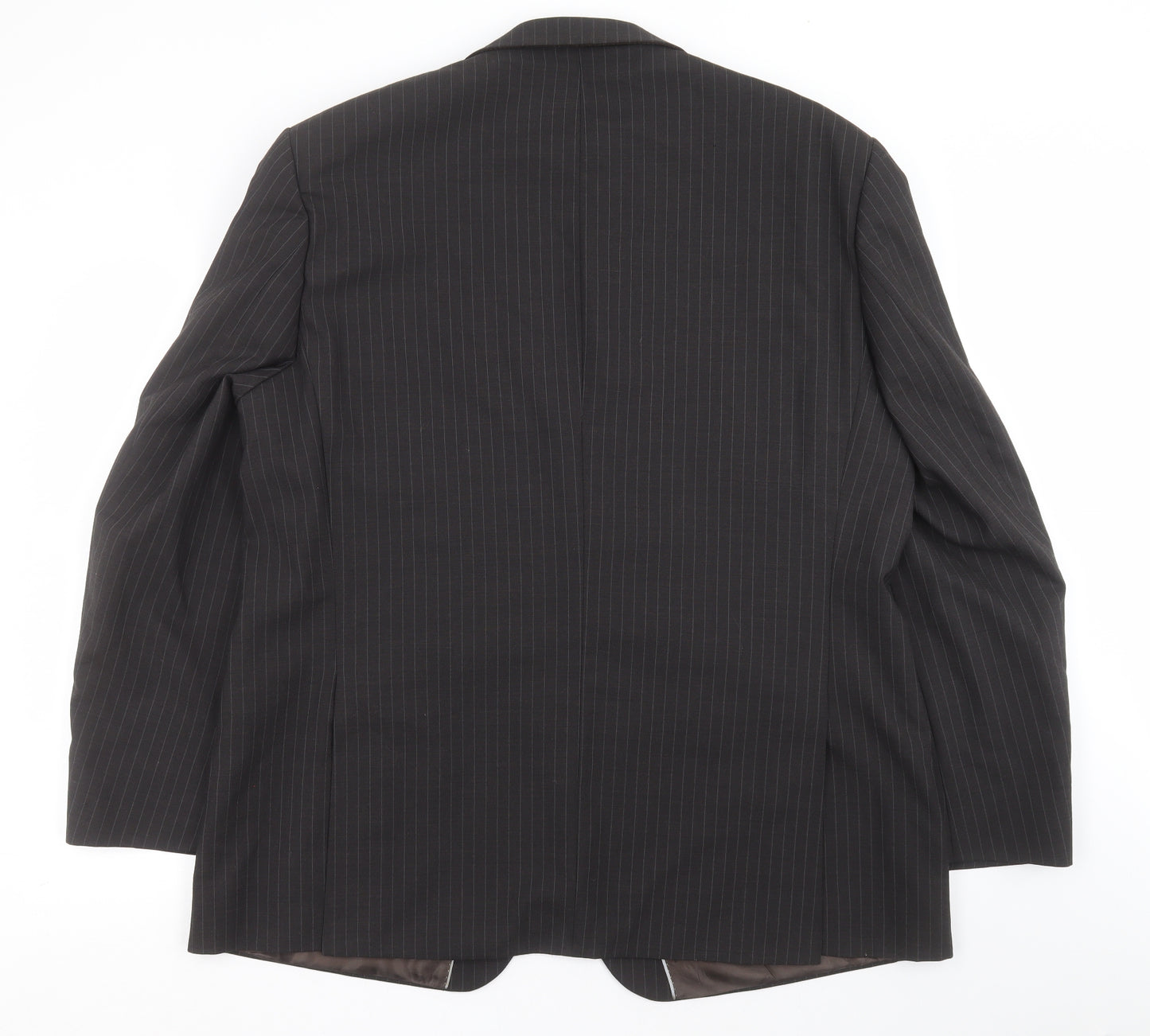 Tom English Mens Brown Striped  Jacket Suit Jacket Size 48