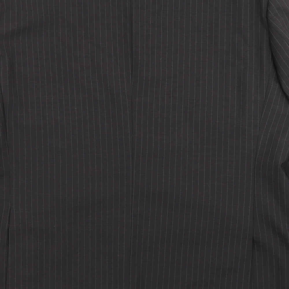 Tom English Mens Brown Striped  Jacket Suit Jacket Size 48