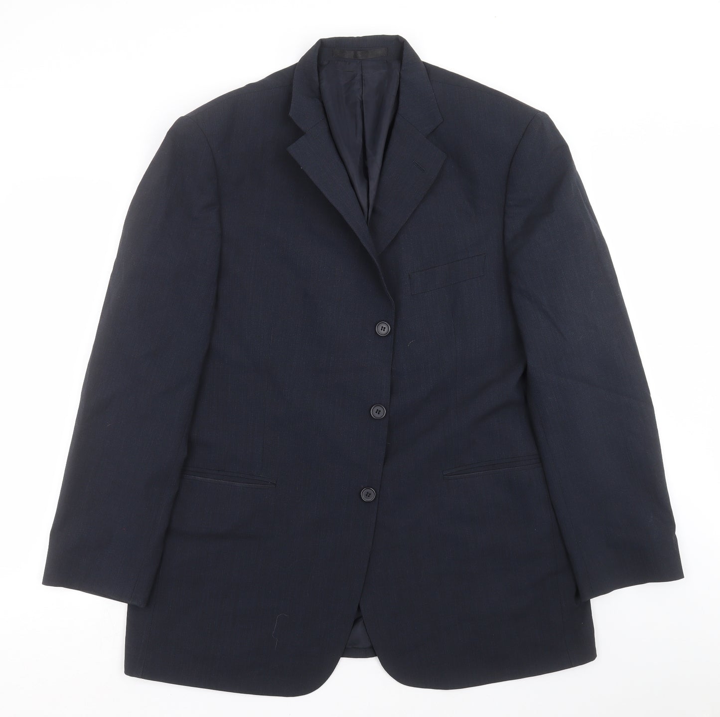 Impressions Mens Blue   Jacket Suit Jacket Size 44