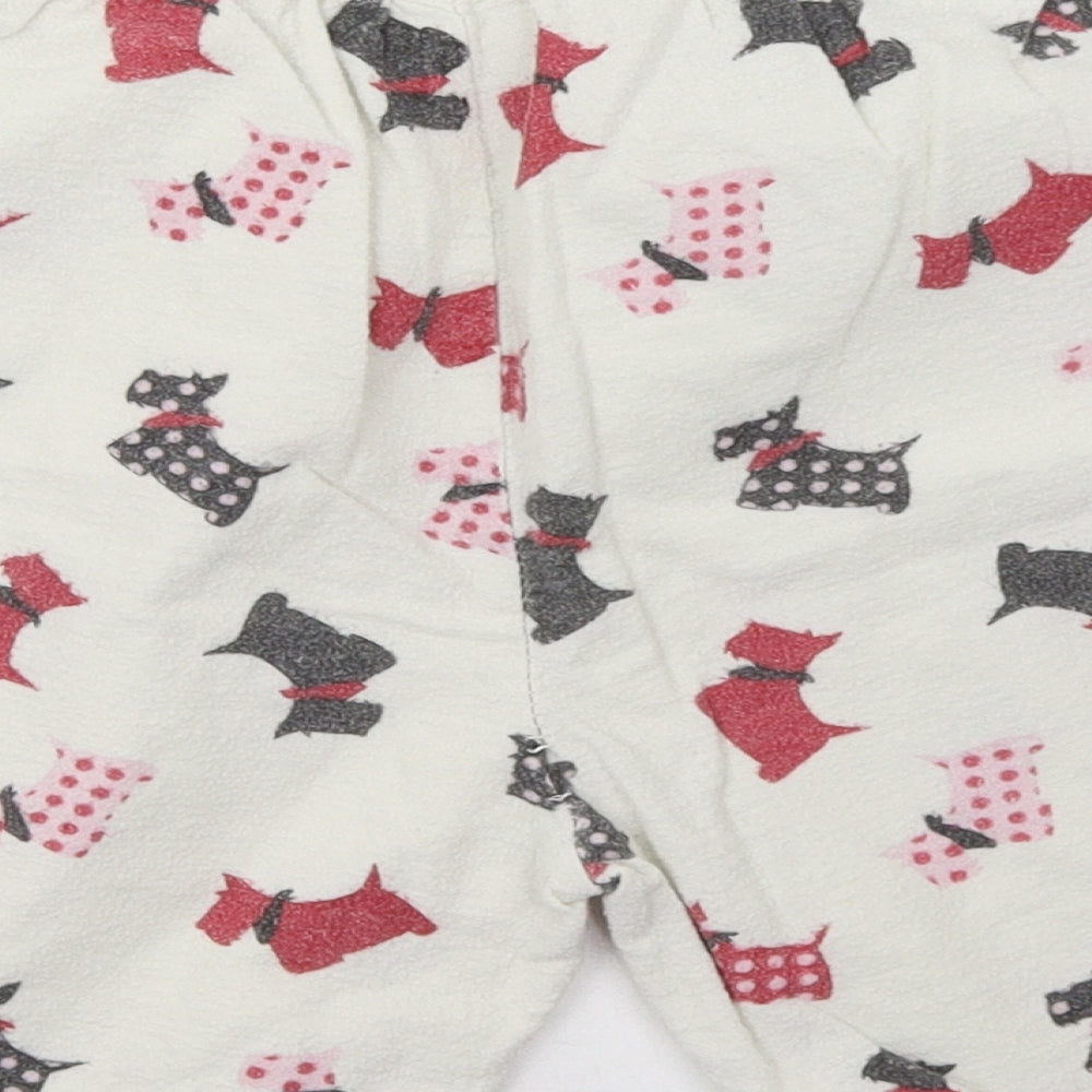 Preworn Womens White Polka Dot   Sleep Shorts Size 12