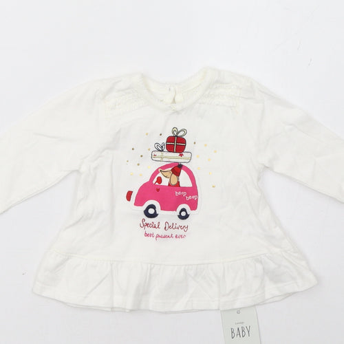 George Girls White   Basic Casual Size Newborn