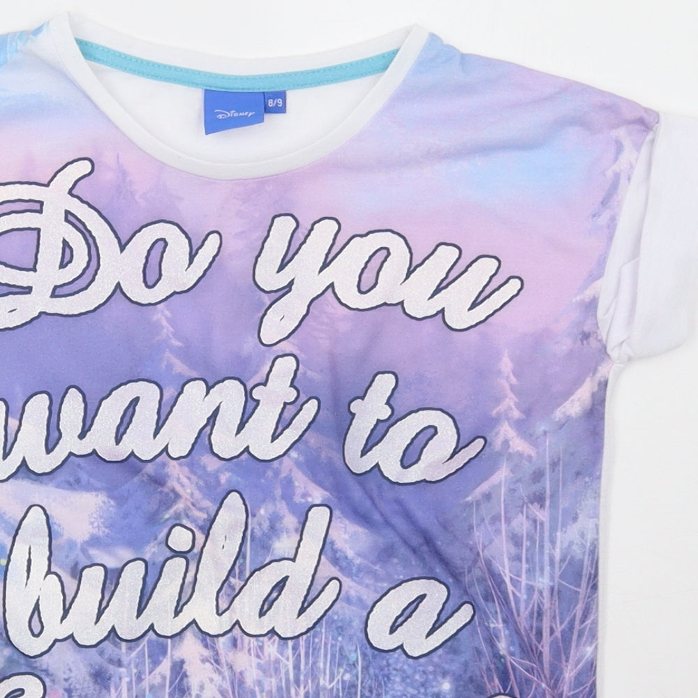 Primark Girls Purple   Basic T-Shirt Size 8-9 Years