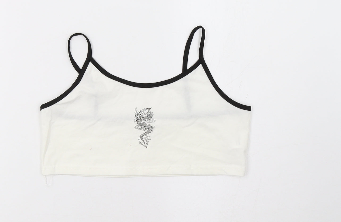 SheIn Girls White   Cropped Tank Size 10-11 Years