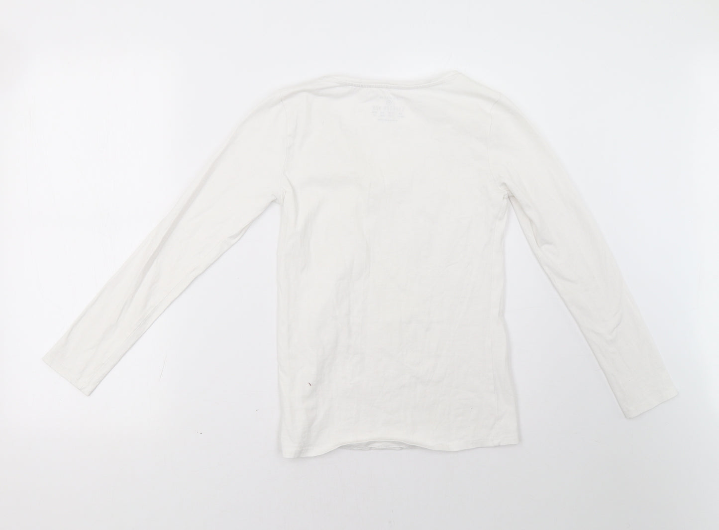 Primark Womens White   Pullover Sweatshirt Size 8