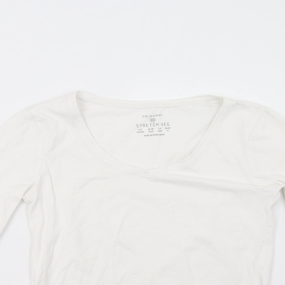 Primark Womens White   Pullover Sweatshirt Size 8
