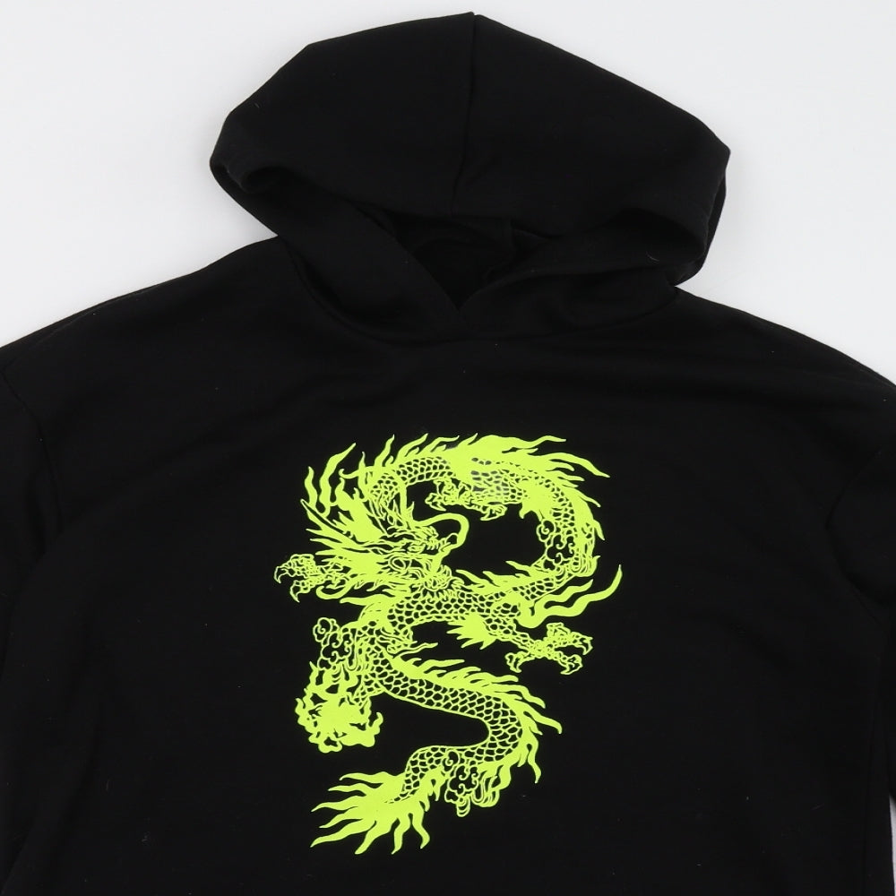 SheIn Girls Black   Pullover Hoodie Size 12 Years