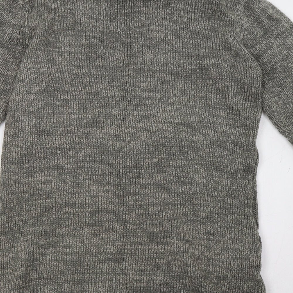 tg Womens Grey Geometric  Cardigan Jumper Size 12