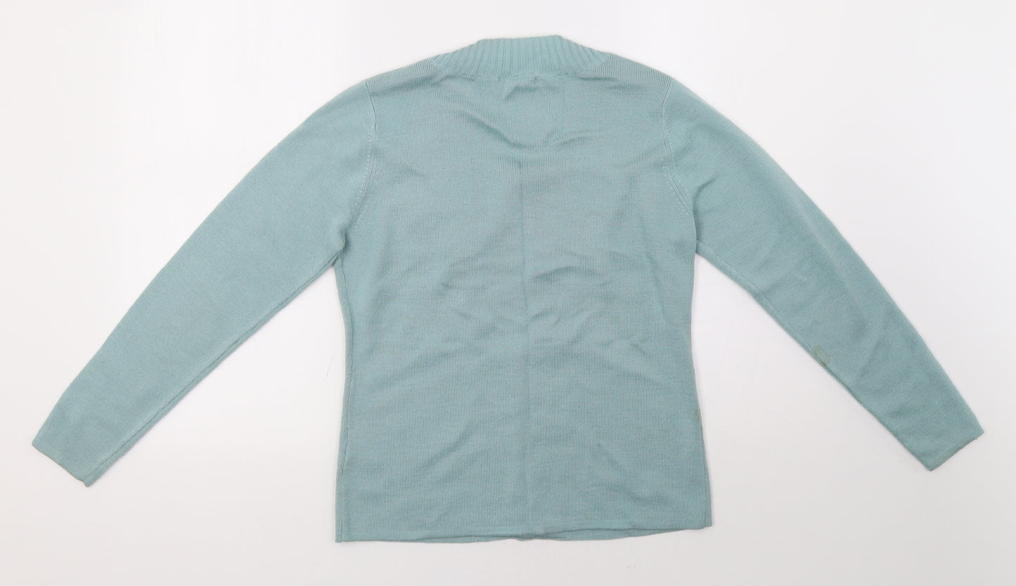 Damart Womens Green   Cardigan Jumper Size 12