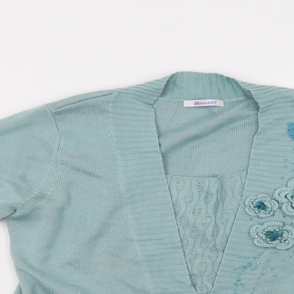 Damart Womens Green   Cardigan Jumper Size 12