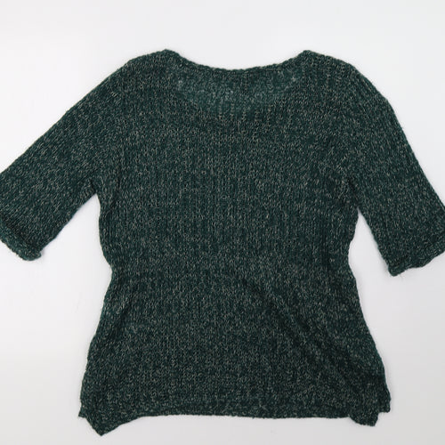 Topshop Womens Green   Pullover Sweatshirt Size 10