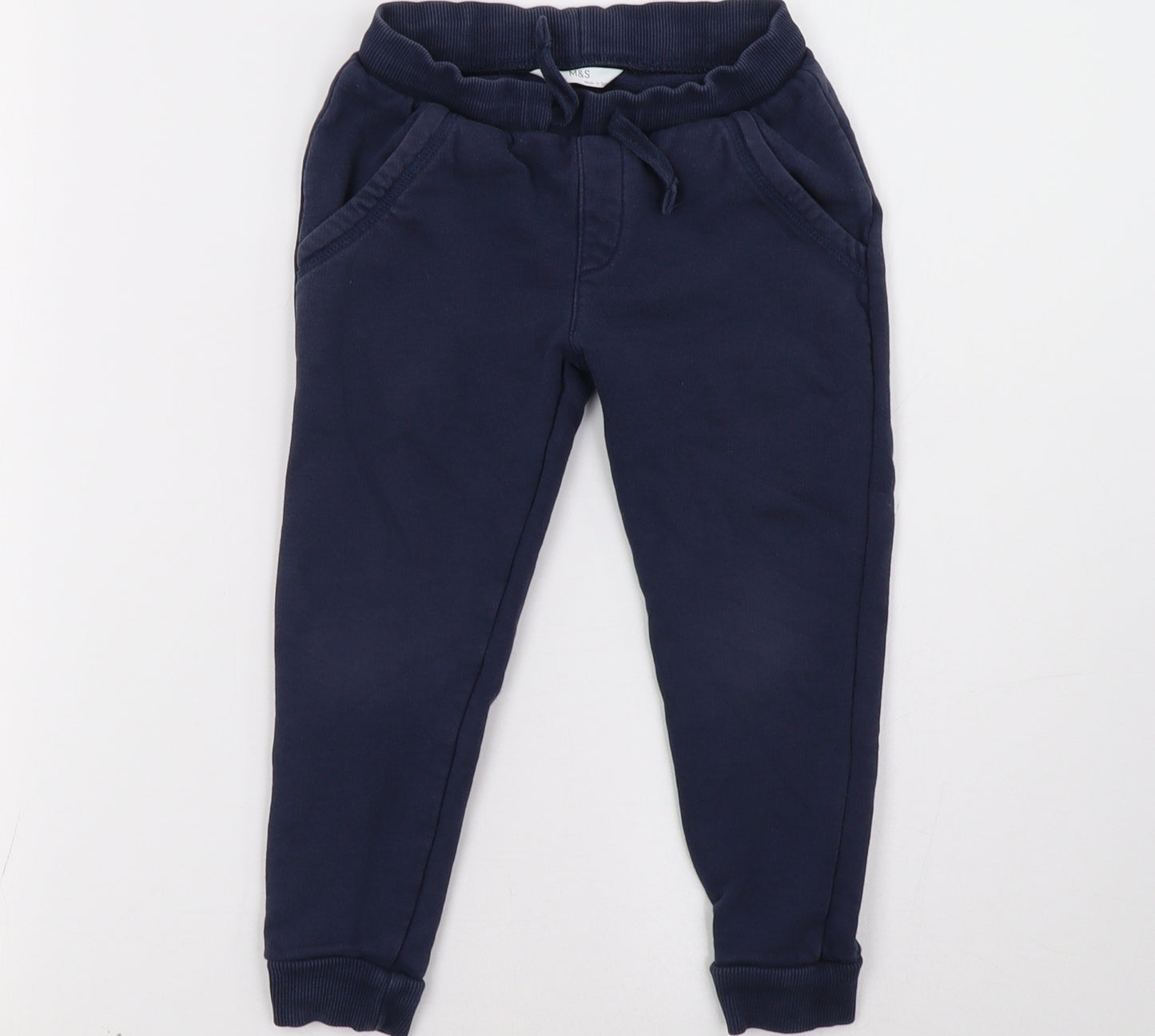 Marks and Spencer Boys Blue   Jogger Trousers Size 3-4 Years