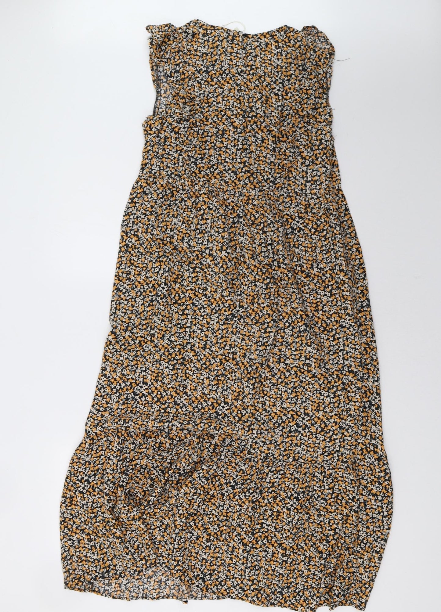 Pure Womens Orange Floral  A-Line  Size S