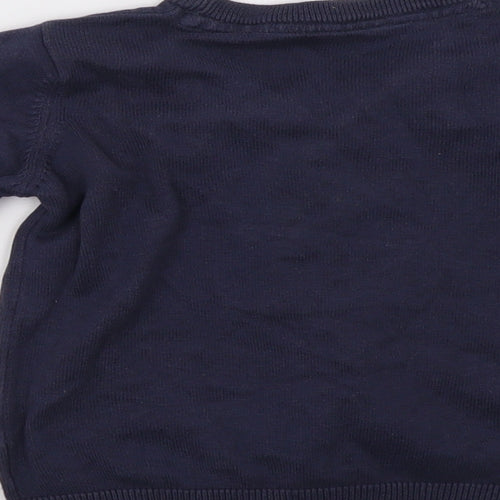 Mothercare Girls Blue   Cardigan Jumper Size 3-4 Years