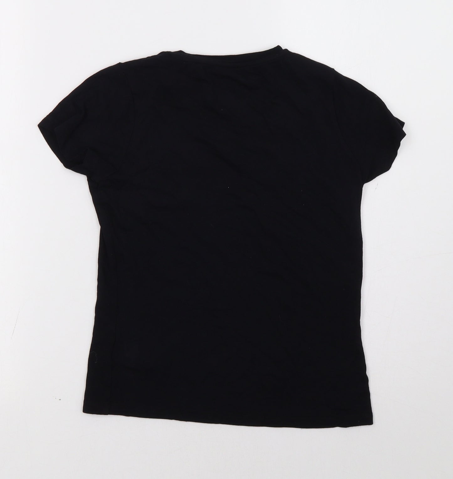 Marks and Spencer Girls Black   Basic T-Shirt Size 10 Years