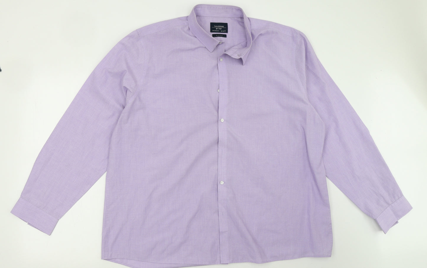 F&F Mens Purple    Button-Up Size 18.5