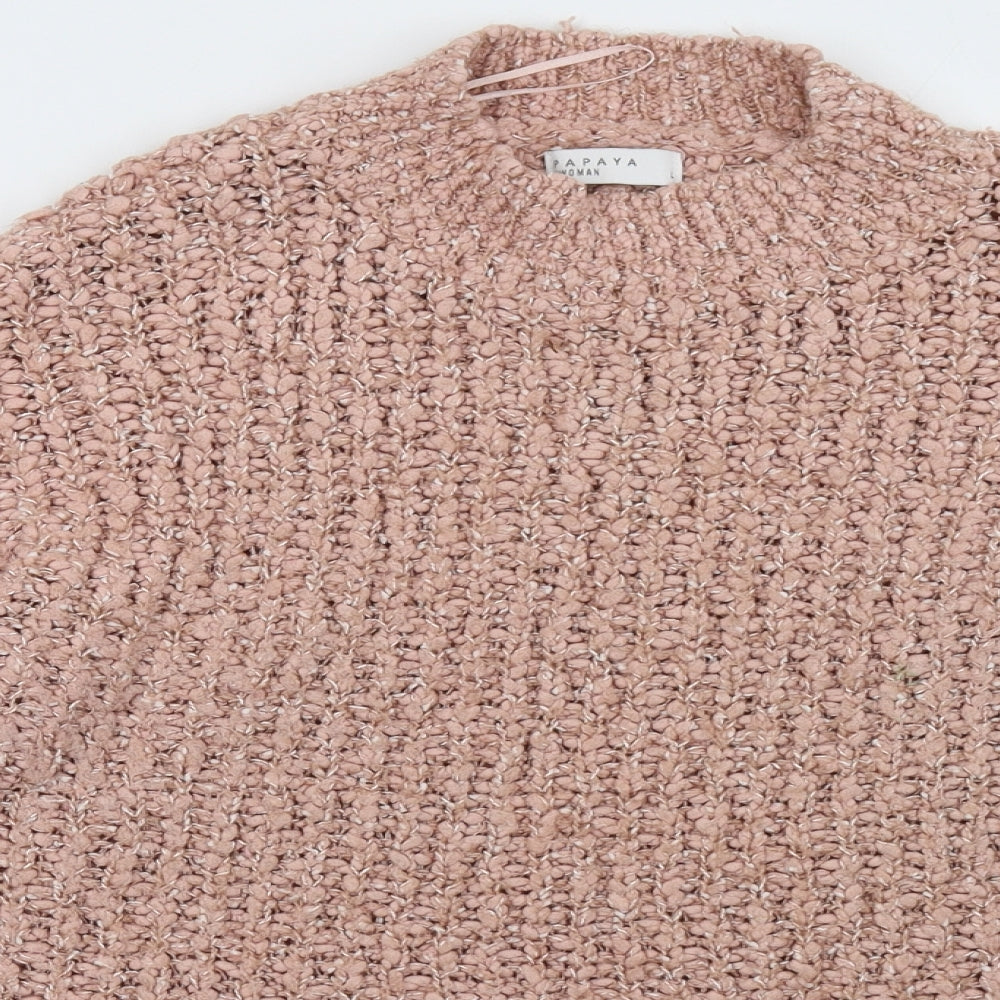 Matalan Womens Pink   Pullover Sweatshirt Size L