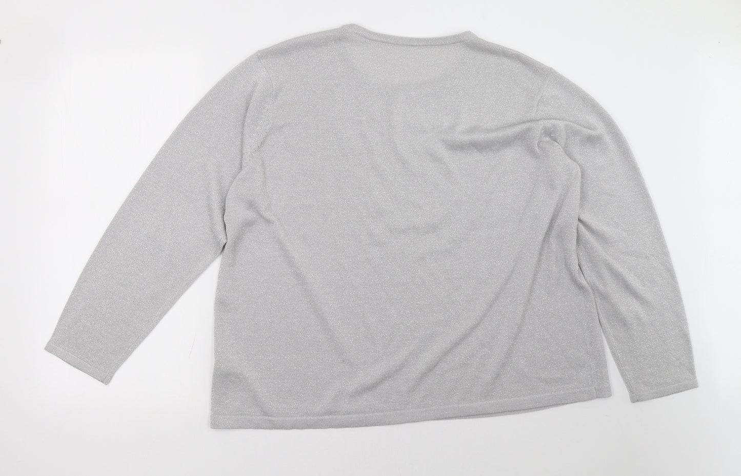 BM Womens Grey   Pullover Sweatshirt Size XL