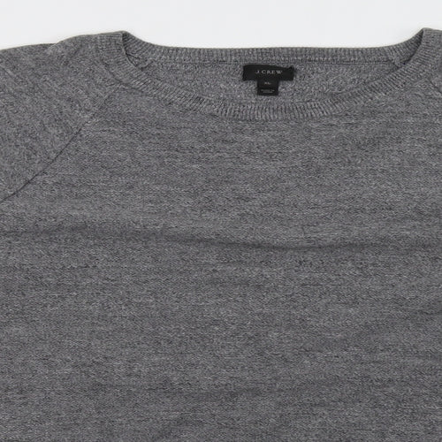J.CREW Mens Grey   Pullover Sweatshirt Size XL