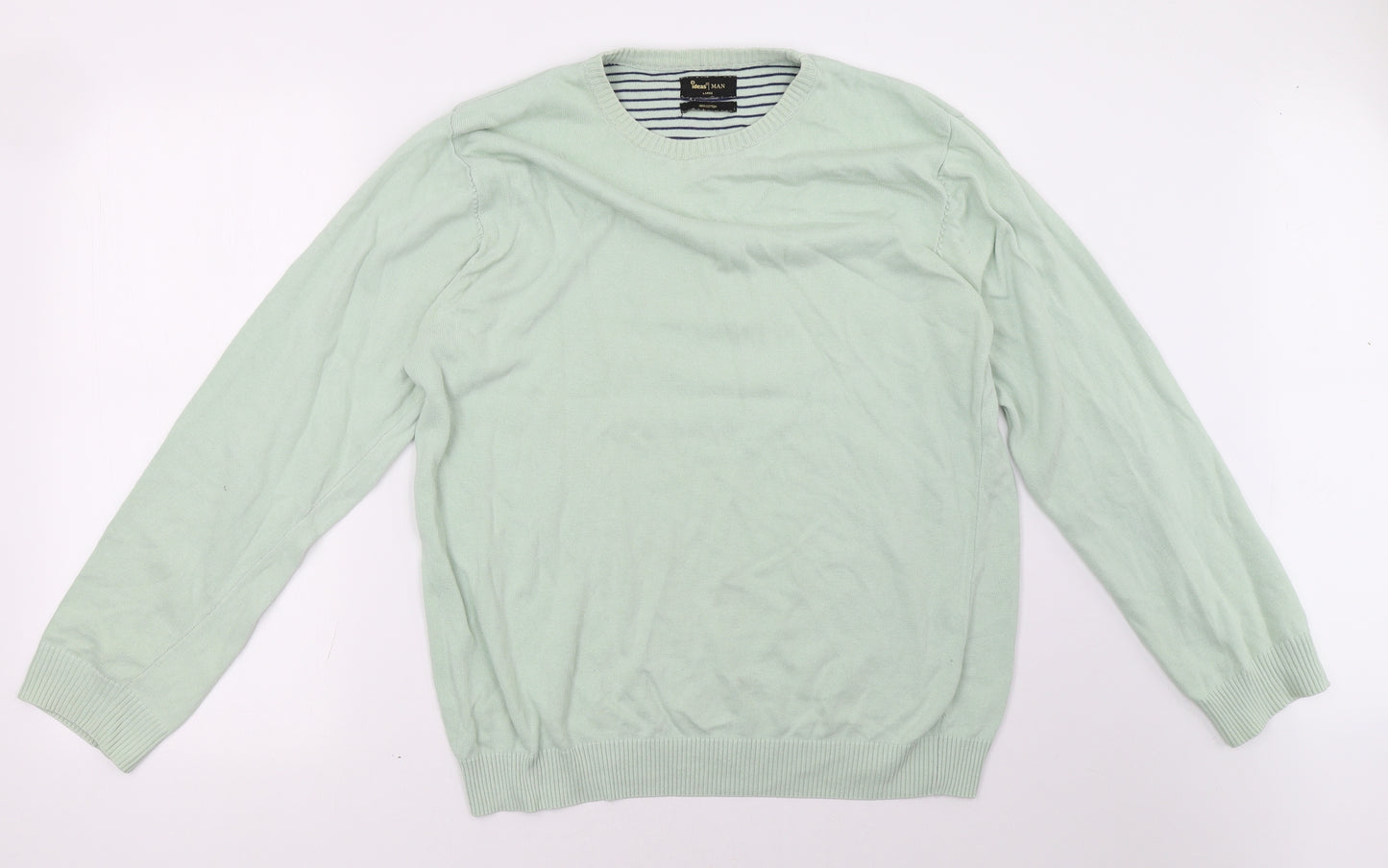 ideas man Mens Green   Pullover Sweatshirt Size L