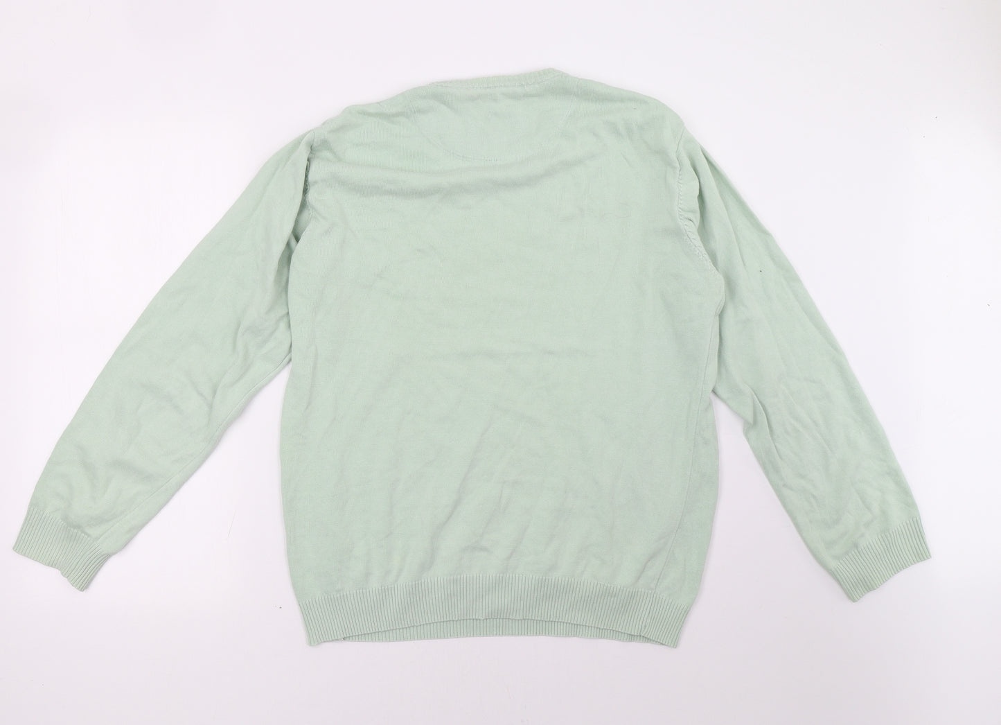 ideas man Mens Green   Pullover Sweatshirt Size L