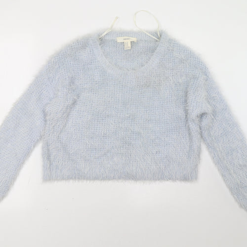 FOREVER 21 Womens Blue   Pullover Sweatshirt Size M
