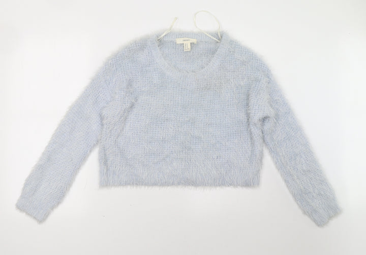 FOREVER 21 Womens Blue   Pullover Sweatshirt Size M