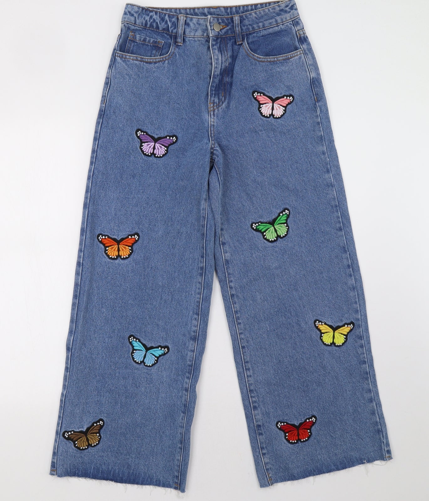 SheIn Womens Blue   Straight Jeans Size S L30 in