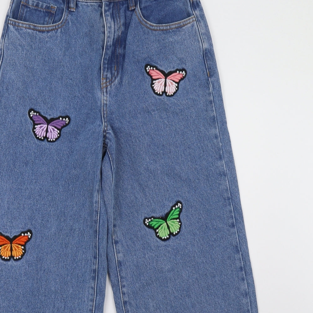 SheIn Womens Blue   Straight Jeans Size S L30 in