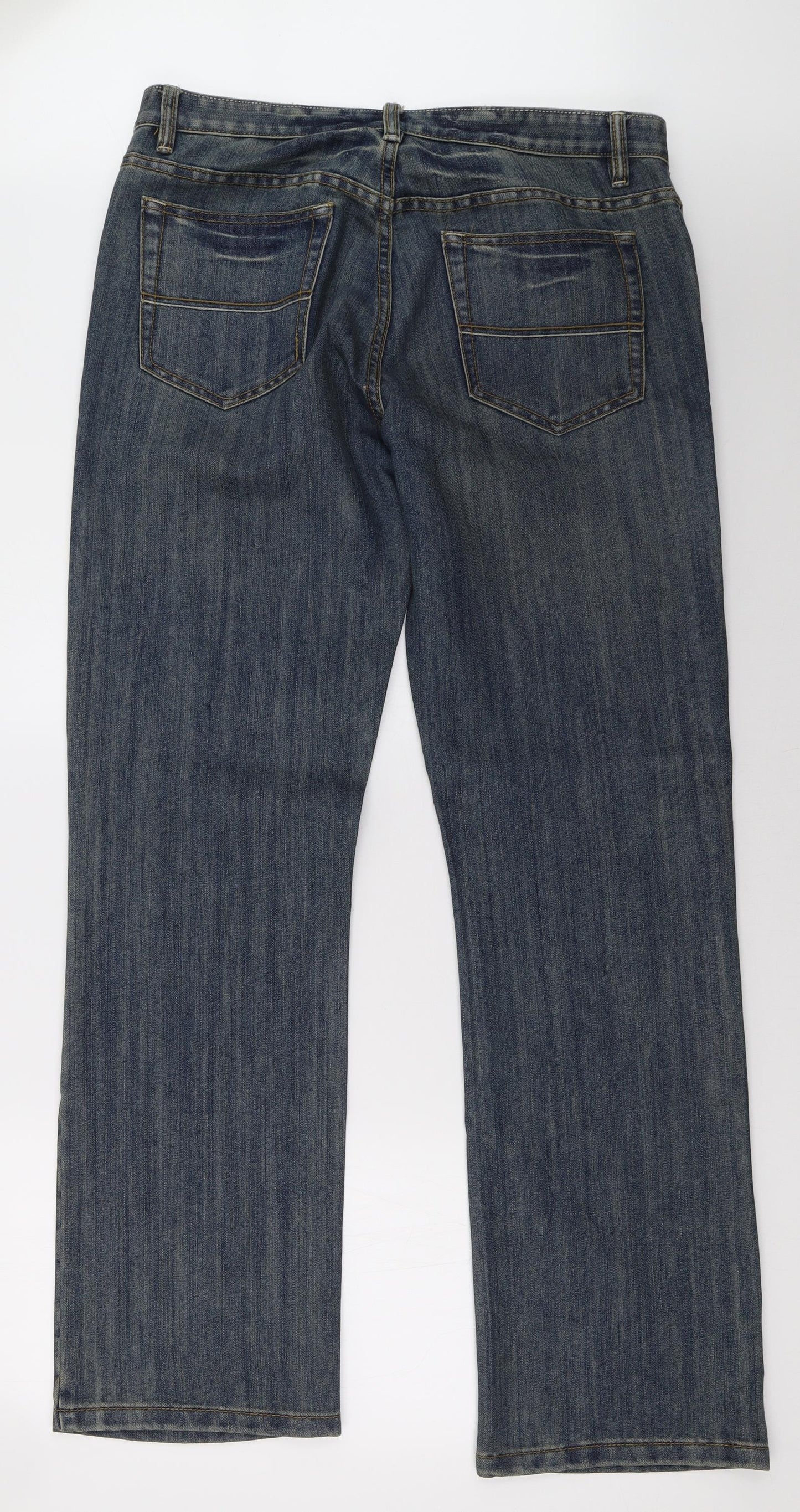 Primark Mens Blue  Denim Straight Jeans Size 36 L34 in