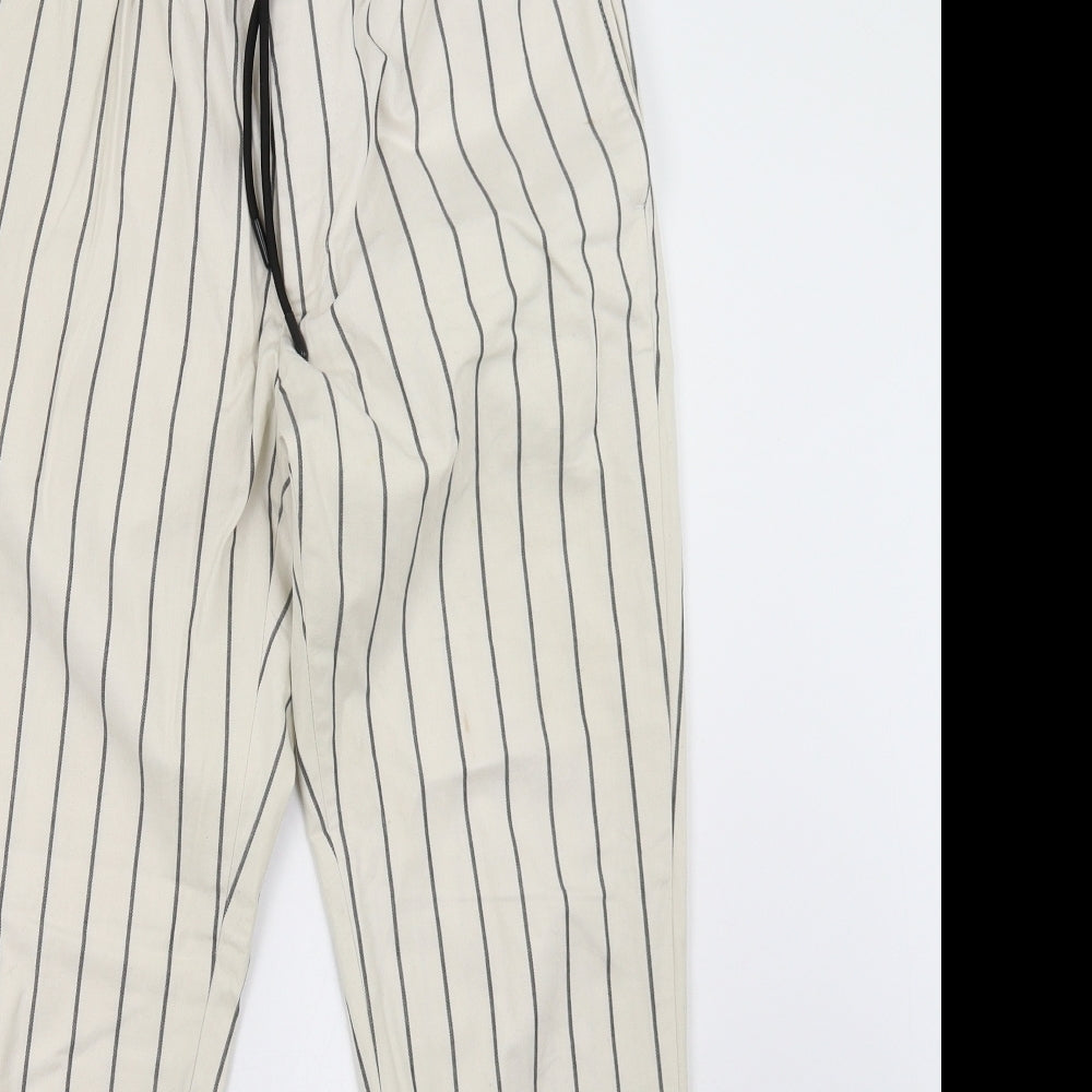 Topman Mens White Striped  Trousers  Size 30 L32 in