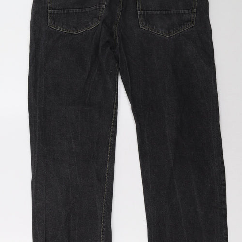 Peacocks Mens Black   Straight Jeans Size 34 L29 in - short leg