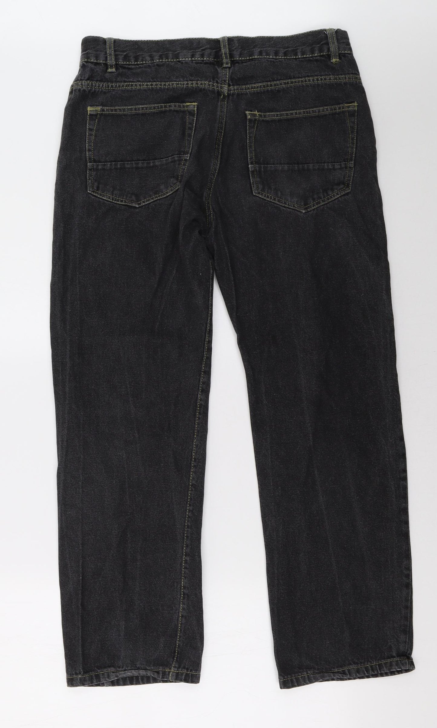 Peacocks Mens Black   Straight Jeans Size 34 L29 in - short leg