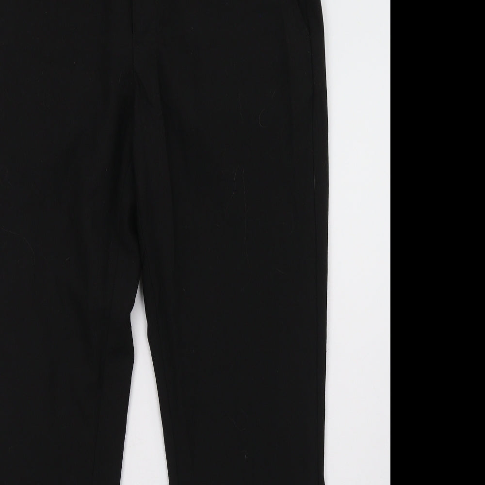 Peacocks Mens Black   Trousers  Size 32 L29 in - short leg