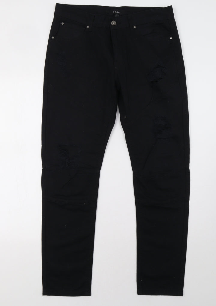 cyncal Womens Black   Straight Jeans Size 32 L31 in