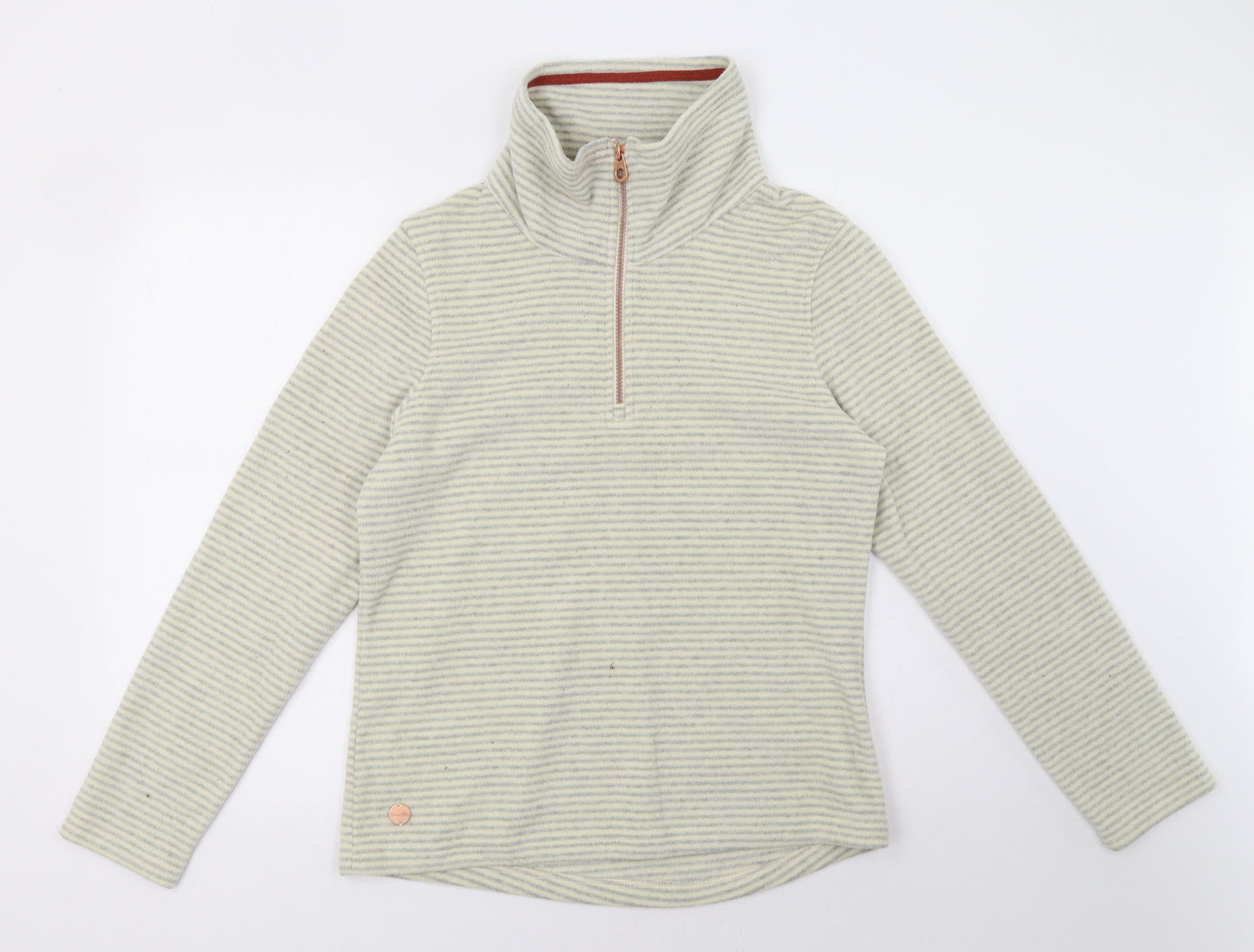 Regatta Womens Beige Striped  Pullover Sweatshirt Size 12