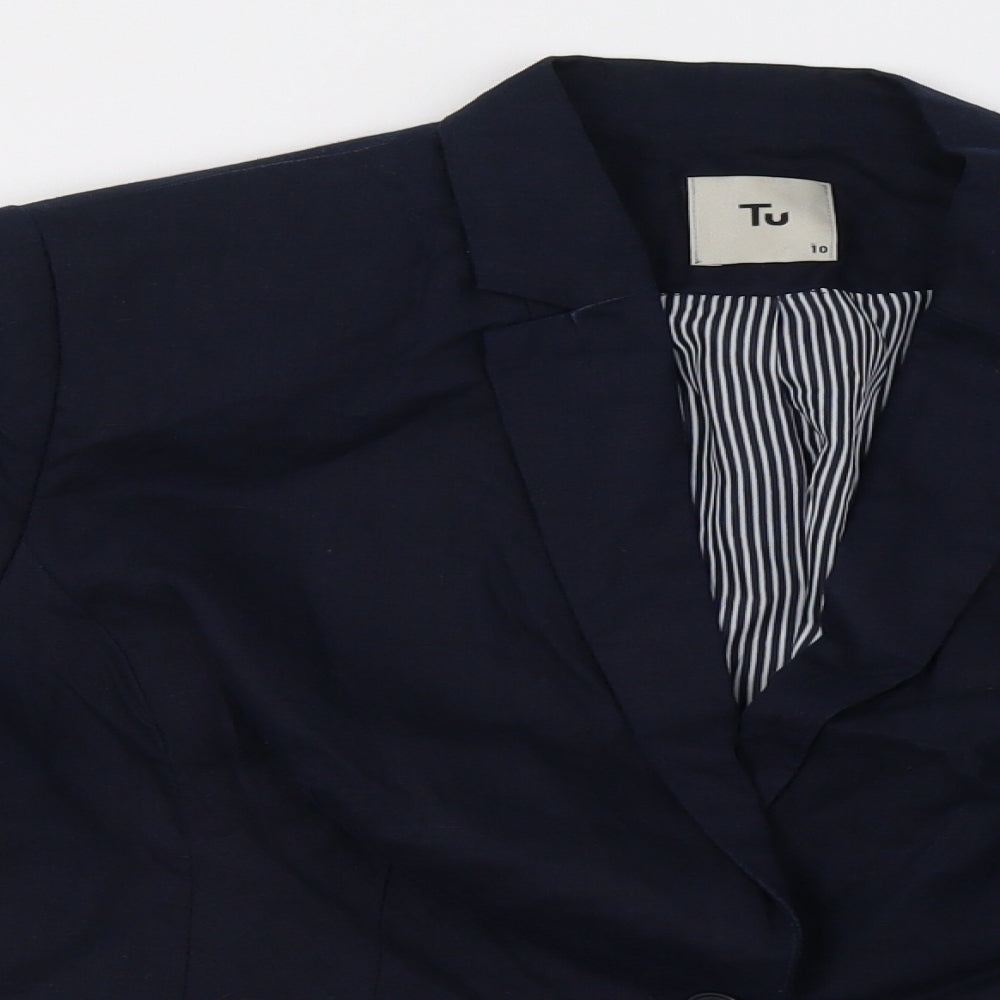 Sainsburys Womens Blue   Jacket Blazer Size 10