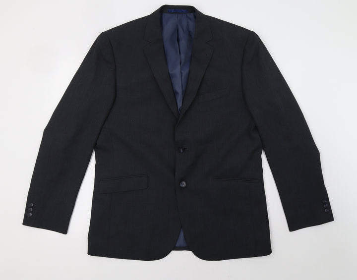 Matalan Mens Blue Rayon Jacket Blazer Size 42