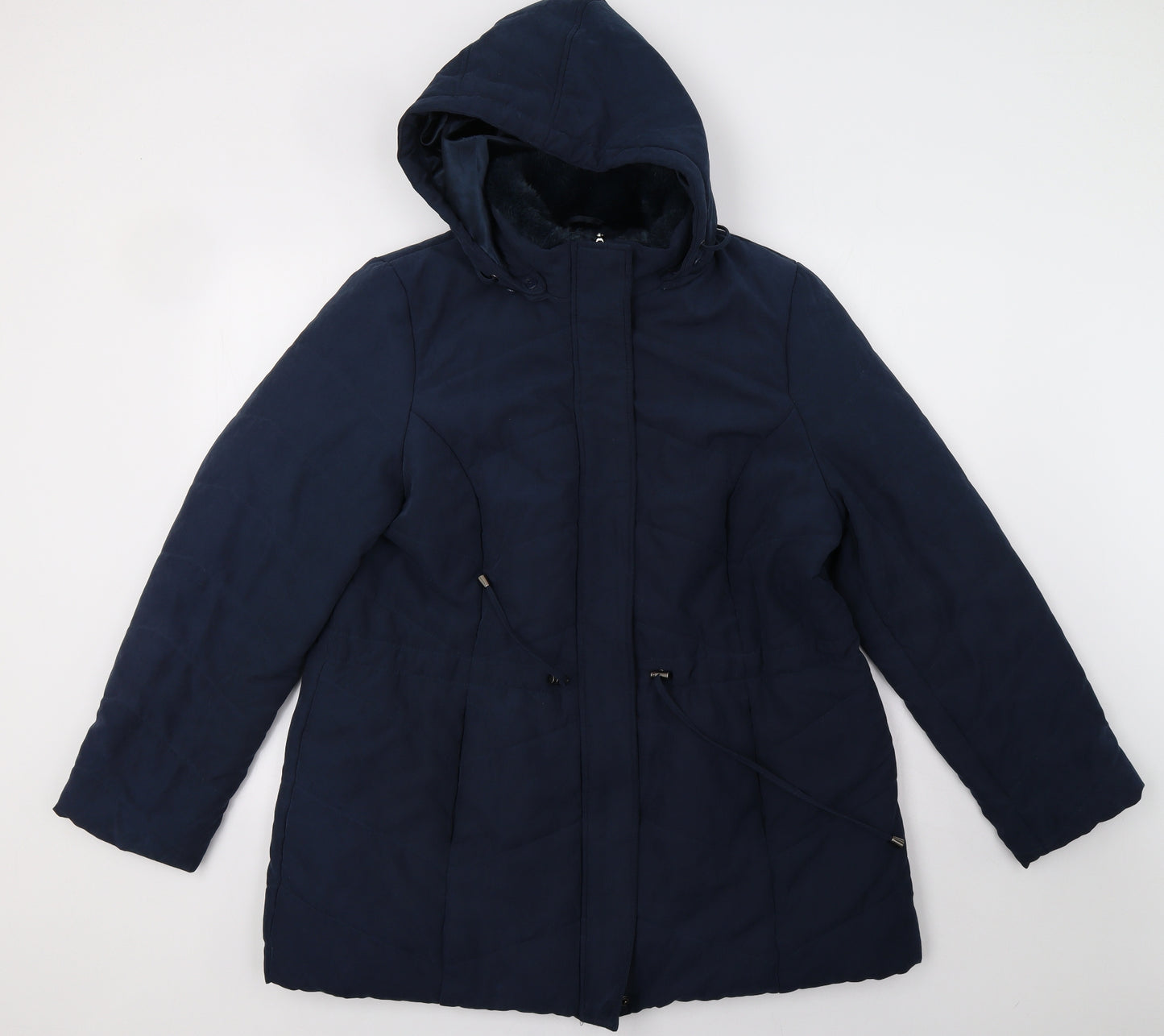 Roman Womens Blue   Overcoat Coat Size 18