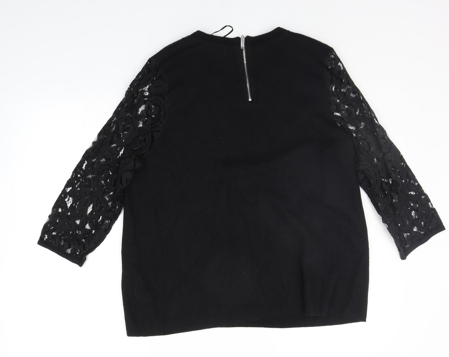 Marks and Spencer Womens Black   Pullover Jumper Size 16