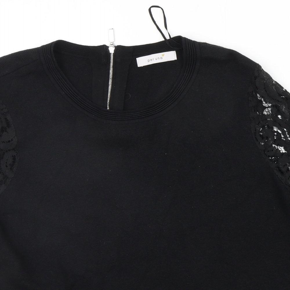 Marks and Spencer Womens Black   Pullover Jumper Size 16