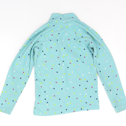 Moutain Warehouse Girls Blue Polka Dot  Pullover Jumper Size 9-10 Years