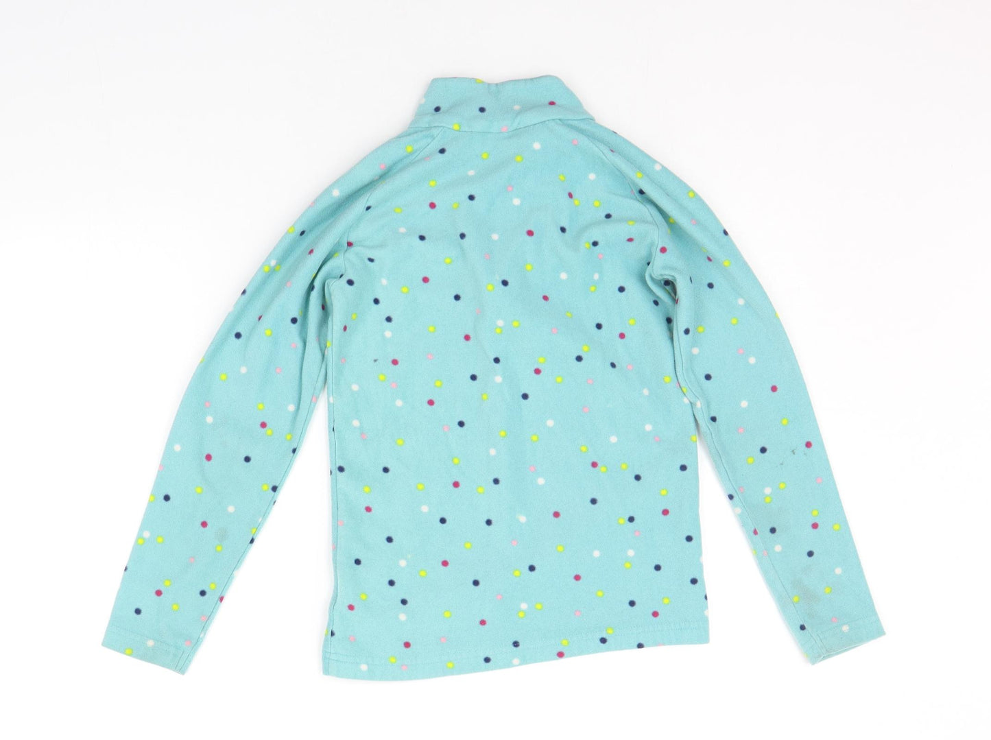 Moutain Warehouse Girls Blue Polka Dot  Pullover Jumper Size 9-10 Years