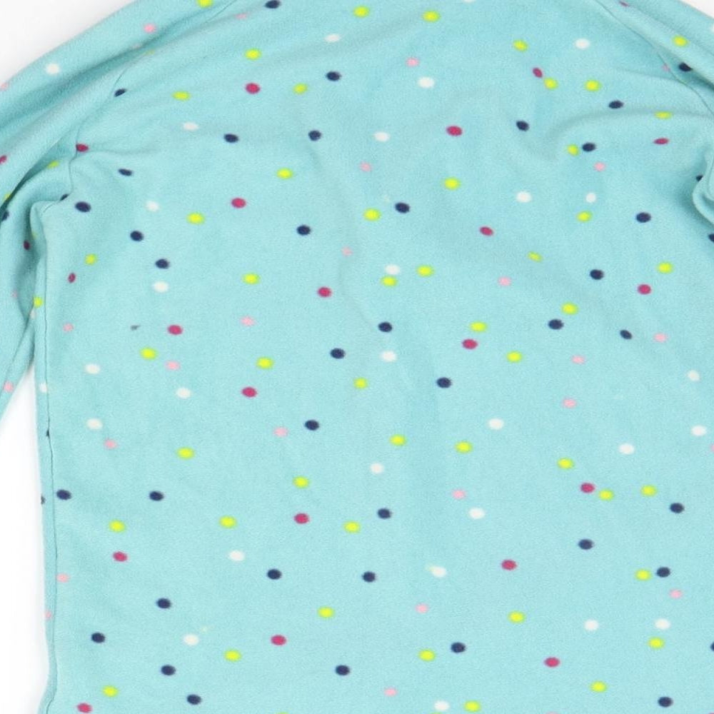 Moutain Warehouse Girls Blue Polka Dot  Pullover Jumper Size 9-10 Years