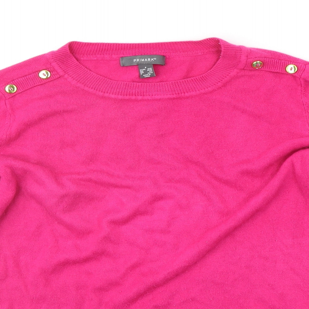 Primark Womens Pink Paisley  Pullover Jumper Size S